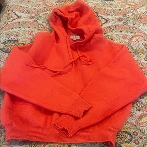 Tomato Red Hoodie Sweater